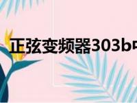 正弦变频器303b中文说明书（正弦变频器）