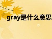 gray是什么意思中文（gray是什么意思）