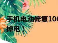 手机电池修复100%方法（手机一边充电一边掉电）