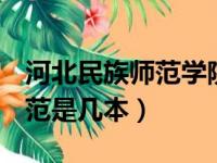 河北民族师范学院是985211吗（河北民族师范是几本）