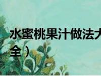 水蜜桃果汁做法大全图解（水蜜桃果汁做法大全）