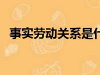 事实劳动关系是什么意思（事实劳动关系）