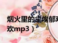 烟火里的尘埃郁欢QQ音乐（烟火里的尘埃郁欢mp3）