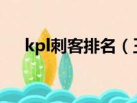 kpl刺客排名（王者荣耀冠军阵容刺客）