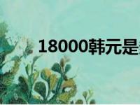 18000韩元是多少人民币（18000）