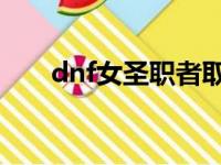 dnf女圣职者取名字（女圣职者名字）