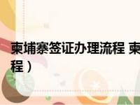 柬埔寨签证办理流程 柬埔寨出入境须知（柬埔寨签证办理流程）