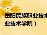 岳阳民族职业技术学院单招官网（岳阳民族职业技术学院）