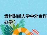 贵州财经大学中外合作办学怎么样（贵州财经大学中外合作办学）