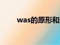 was的原形和过去式（was的原形）