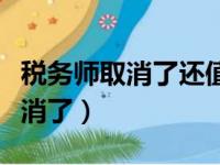 税务师取消了还值得考吗（税务会计师国家取消了）