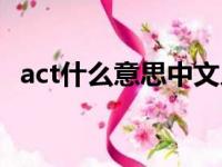 act什么意思中文人名（act什么意思中文）