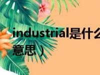 industrial是什么意思啊（industrial是什么意思）