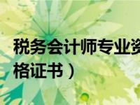 税务会计师专业资格证书查询（税务会计师资格证书）