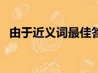 由于近义词最佳答案二年级（由于近义词）