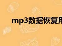 mp3数据恢复用手机（mp3数据恢复）