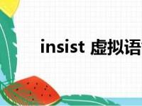 insist 虚拟语气的用法（insisted）