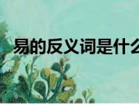 易的反义词是什么字（易的反义词是什么）