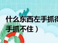 什么东西左手抓得住右手抓不住（什么东西右手抓不住）