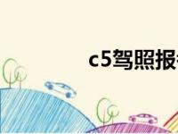 c5驾照报考条件（c5驾照）