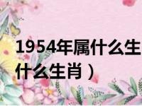 1954年属什么生肖今年多大岁数（1954年属什么生肖）