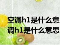 空调h1是什么意思 电源灯闪烁怎么回事（空调h1是什么意思）