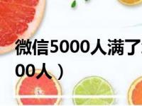 微信5000人满了怎么办（微信30元钱加满5000人）