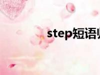 step短语归纳（steps短语）