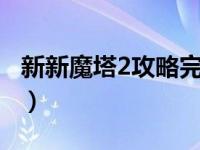 新新魔塔2攻略完整版解说2（新新魔塔2攻略）