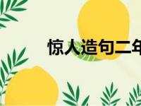 惊人造句二年级最好（惊人造句）