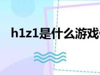 h1z1是什么游戏什么时候（h1z1是什么）