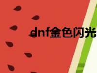 dnf金色闪光幻化（dnf金色闪光）