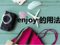 enjoy 的用法（enjoy的用法总结）