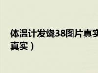 体温计发烧38图片真实 实拍真实照片（体温计发烧38图片真实）