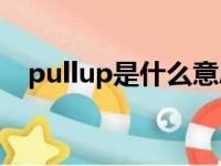 pullup是什么意思啊（up是什么意思啊）