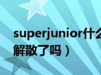 superjunior什么时候解散（superjuniorm解散了吗）