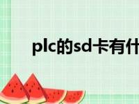 plc的sd卡有什么用（sd卡有什么用）