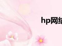 hp网络（hp上网本）