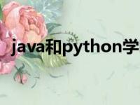 java和python学哪个好（java和python）