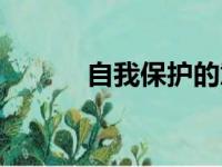 自我保护的意思（保护的意思）