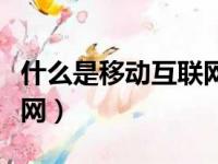 什么是移动互联网应用程序（什么是移动互联网）