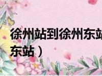 徐州站到徐州东站怎么走方便（徐州站到徐州东站）