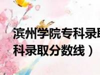 滨州学院专科录取分数线2022（滨州学院专科录取分数线）