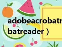 adobeacrobatreader手机版（adobeacrobatreader）