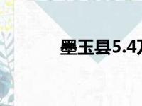 墨玉县5.4万（墨玉县怎么样）