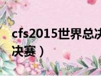 cfs2015世界总决赛第一场（cfs2015世界总决赛）