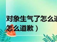 对象生气了怎么道歉检讨300字（对象生气了怎么道歉）