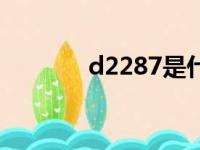 d2287是什么车型（d2287）