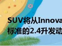 SUV将从InnovaCrysta借用较小的符合BS6标准的2.4升发动机