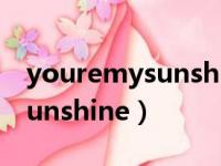 youremysunshine英文歌词（you re my sunshine）